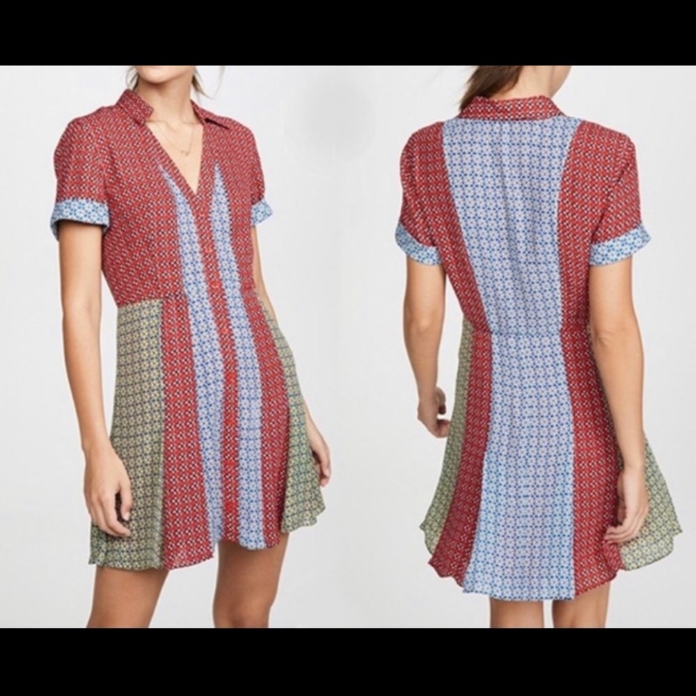 Like New Alice + Olivia Abelia Print Shirt Dress